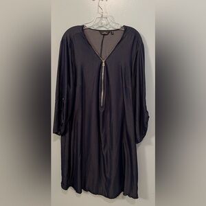 Denim Blue Zippered Dress